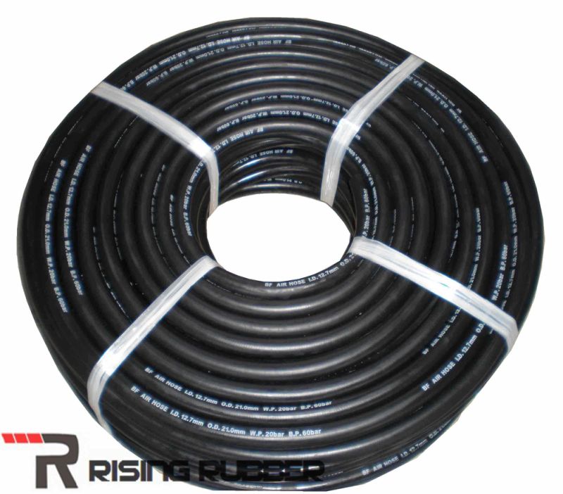 Black Air Hose Reinforced by High Tensile Synthetic Textile