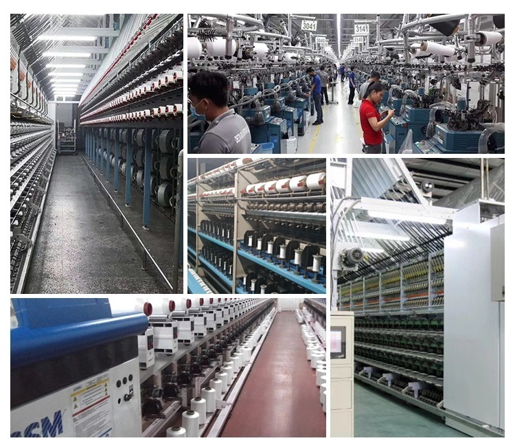 Factory Customization Polyester DTY with Spandex Acy Yarn 2075/144f Spandex Air Covered Weaving Knitting Water/Air Jet Yarn