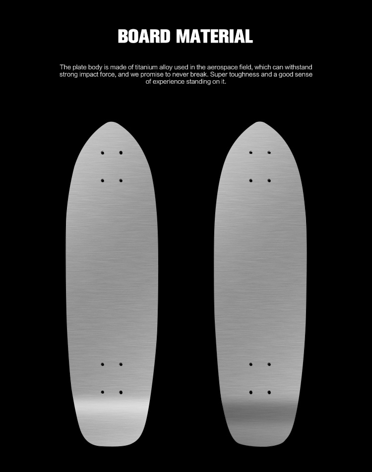 New Material Carbon Fiber Skateboard Light Weight Wear Resistant New Brand Skateboard