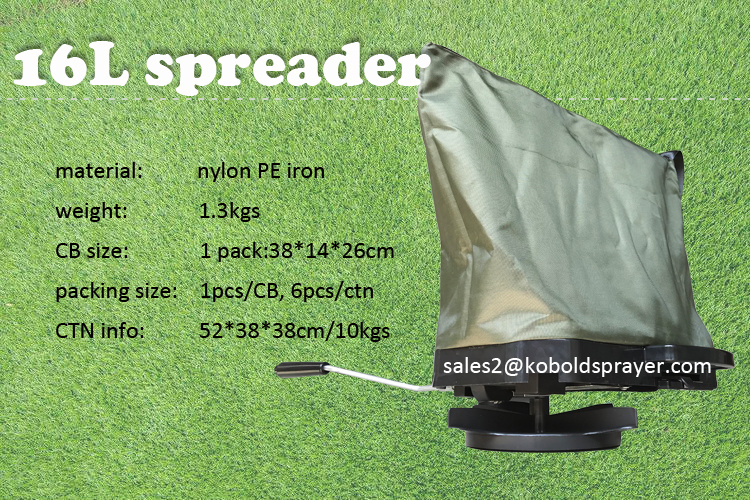 Hand Crank Spreader/Fertilizer/Pesticides Nylon Bag Seeder Commercial Crank Spreader