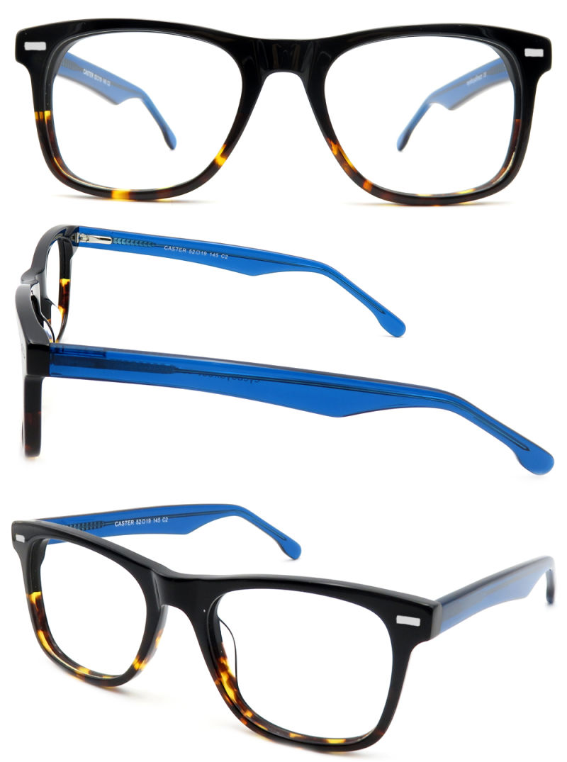 2020 Trendy Optical Frames Acetate Optical Frames Eyeglasses Double Color Glass Frames Optical Eyewear