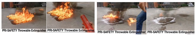 Throwing 350ml Foam Fire Extinguisher Color Egg Tfe350