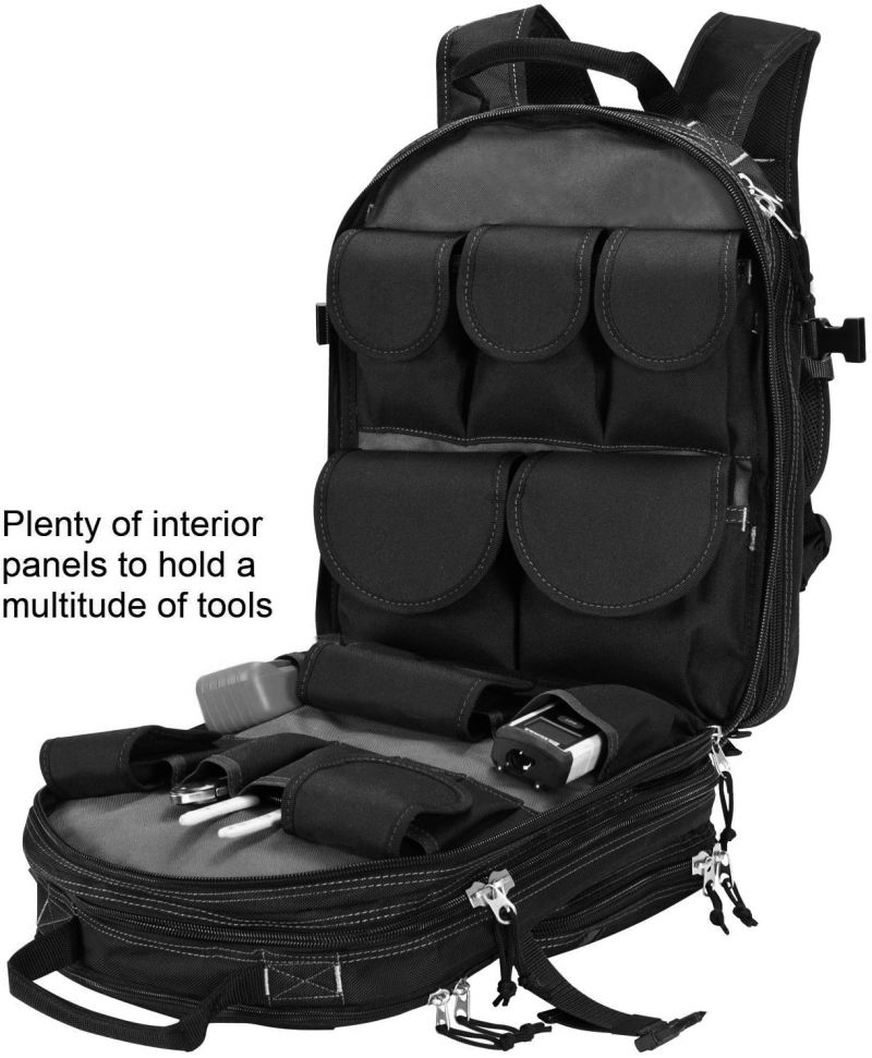 Large Capacity Heavy Duty Polyester Tool Backpack Heavy Duty