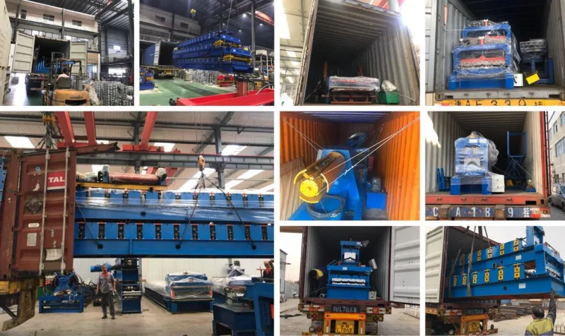 Aluminum Color Steel Roofing Sheet Roll Forming Machine Double Layer Metal Tile Making Machine