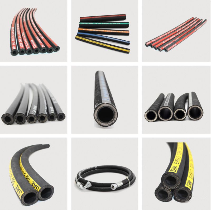 Low Bend Radius and Compactness Hydraulic Rubber Hose En853 2sn