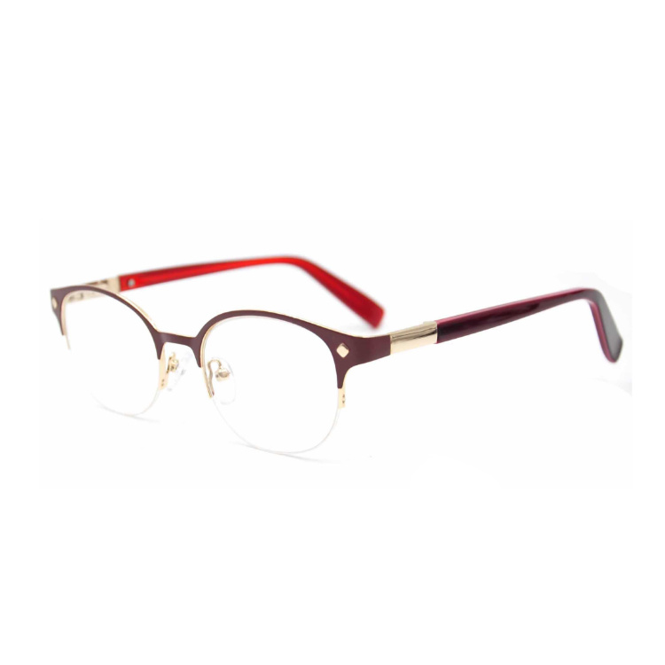 Wholesale Optical Frames Italy Branded Stainless Steel Eyewear for Women