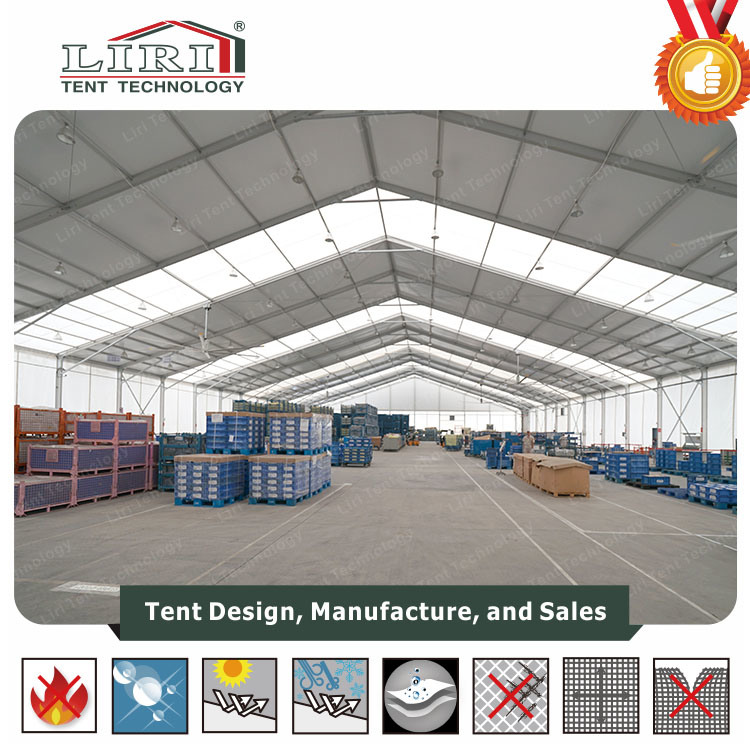 25m Width Industrial Big Warehouse Second Hand Outdoor Storage Tent
