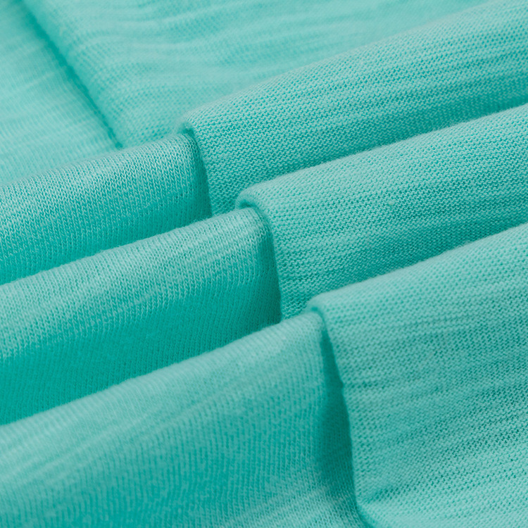 Free Sample 100% Cotton Knitted Single Jersey Fabric Pique Cotton Fabric for Garment