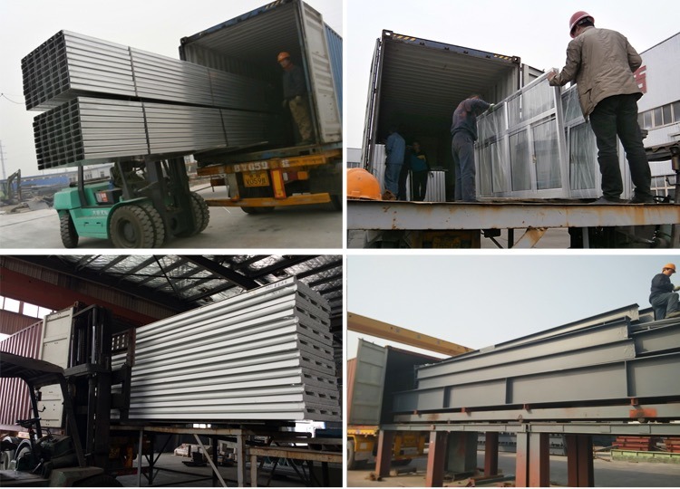 China Steel Frame Construction Building with H Section Steel