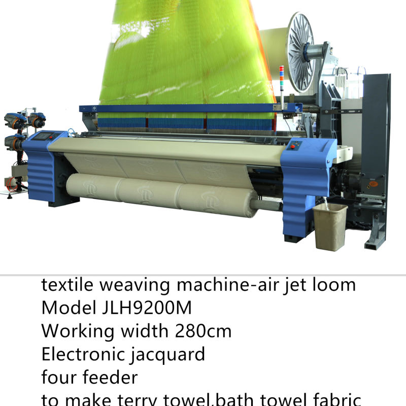 High Speed Jlh9200m Terry Towel Airjet Loom with Electronic Jacquard