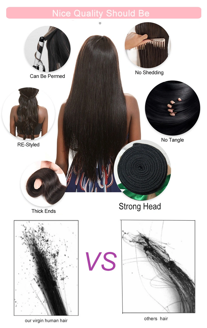 Unprocessed Non-Shedding and Shedding Brazilian Human Hair Weave Available