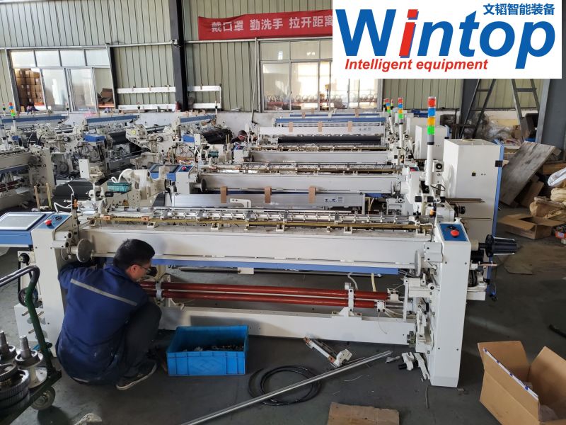 Jf9100-190cm Double Nozzle Air Jet Weaving Loom with Cam Shedding Textile Machinery
