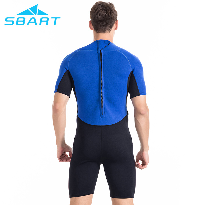 Sbart Men's and Women's Short Sleeves Wetsuit 2mm