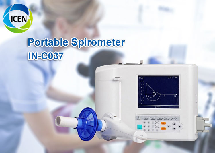 IN-C037 Medical Incentive Contec Medical Machine Electronic Spirometer with Mouthpiece