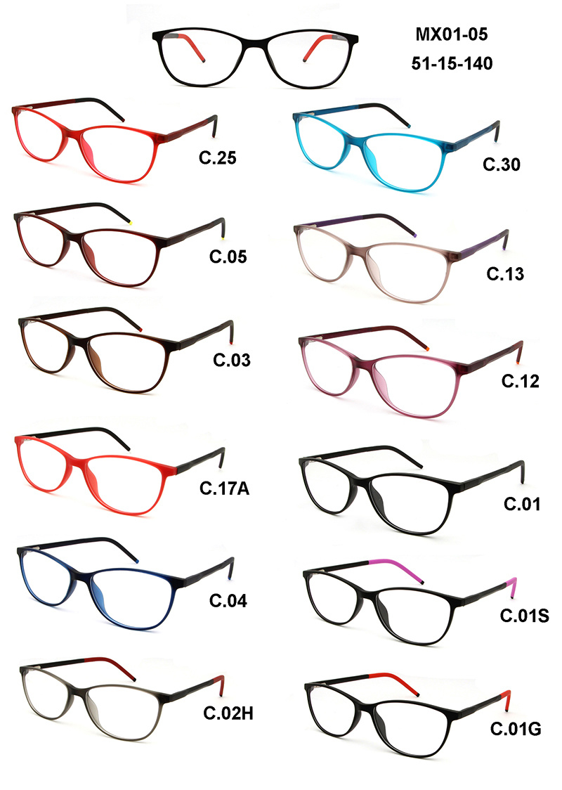 Newest Tr90 Children Optical Spectacle Frame for Kids in Stock (MX01-05)