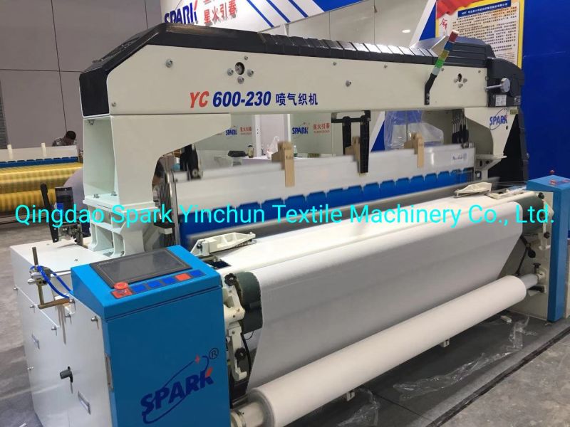 Spark Sgood Quality and Economical Air Jet Loom Instead of Water Jet Loom with Plain, Cam, Dobby, Jacquard Shedding