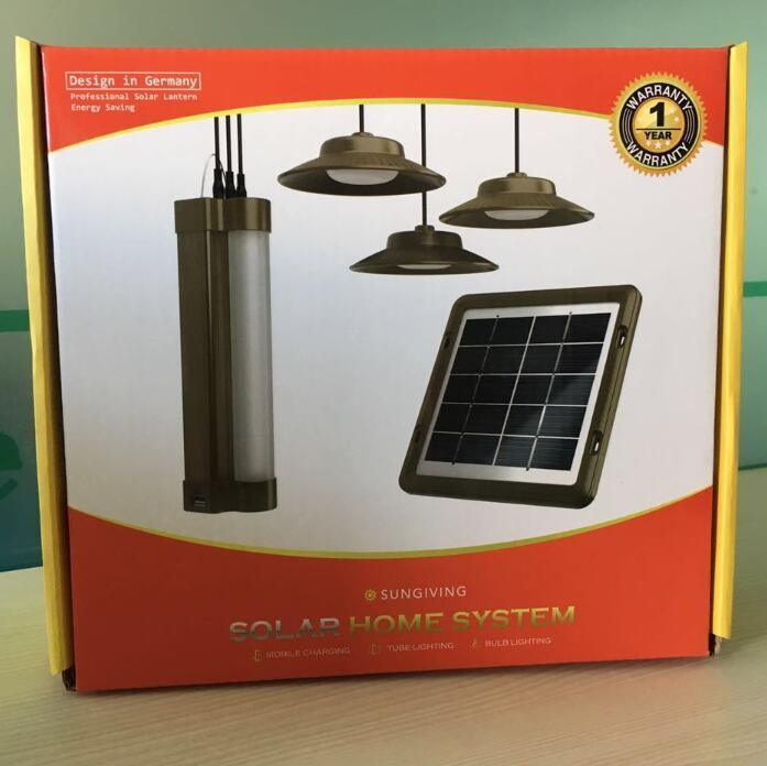 New Coming 4W/5V Poly Panel System 4000mAh Li Battery Solar LED Bulbs/Tube Lamp/Lantern/Light