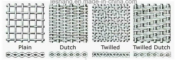Stainless Steel Wire Mesh in Plain Weave, Twill Weave Dutch Weaving