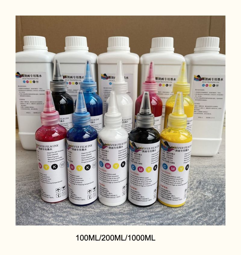 Digital Printing Jet White Cmky Ink Types Formulations Pigment Dtf Ink for Digital Textile Printing