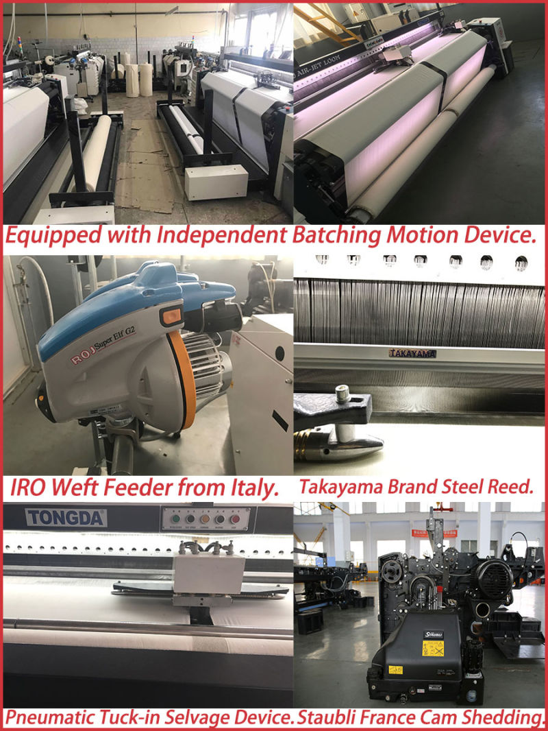 Advanced Electronic Take up&Let Offtda910 Air Jet Loom Machine