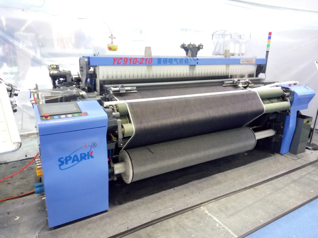 Air Jet Power Loom Weaving Denim Fabric with Staubli Dobby Textile Weaving Machine