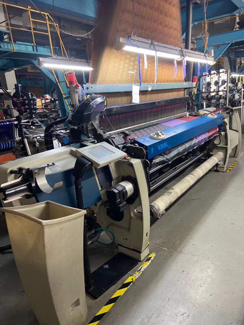 2010 Picanol Optimax Loom in 220 Cm with Staubli Jacquard Dx 80 1408 Hook (1152 hooks installed) Jc6 System