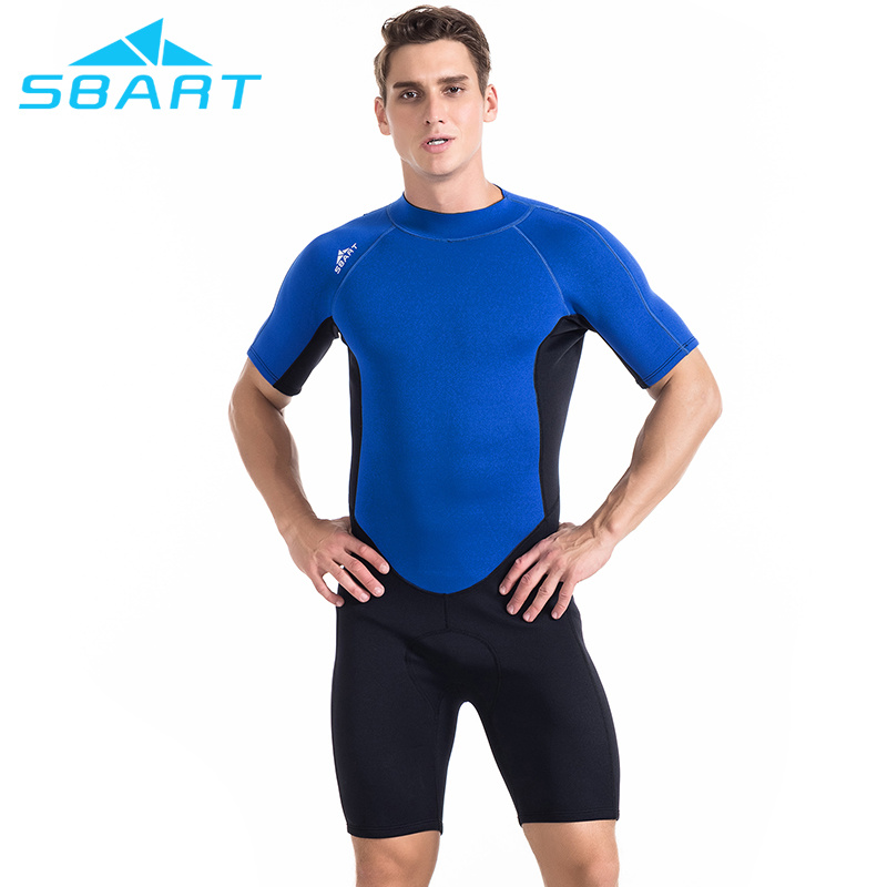 Sbart Men's and Women's Short Sleeves Wetsuit 2mm