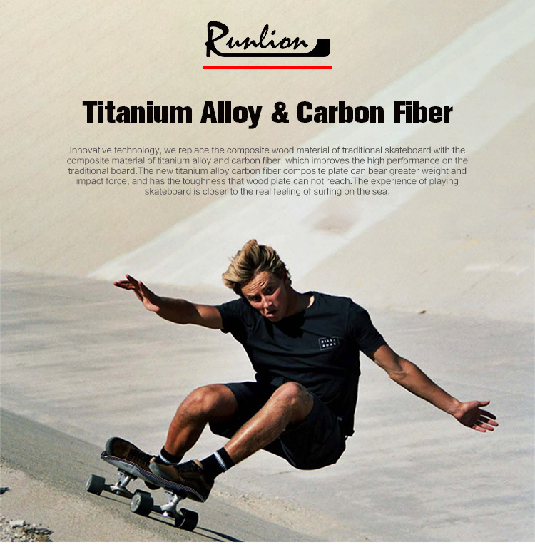 New Material Carbon Fiber Skateboard Light Weight Wear Resistant New Brand Skateboard