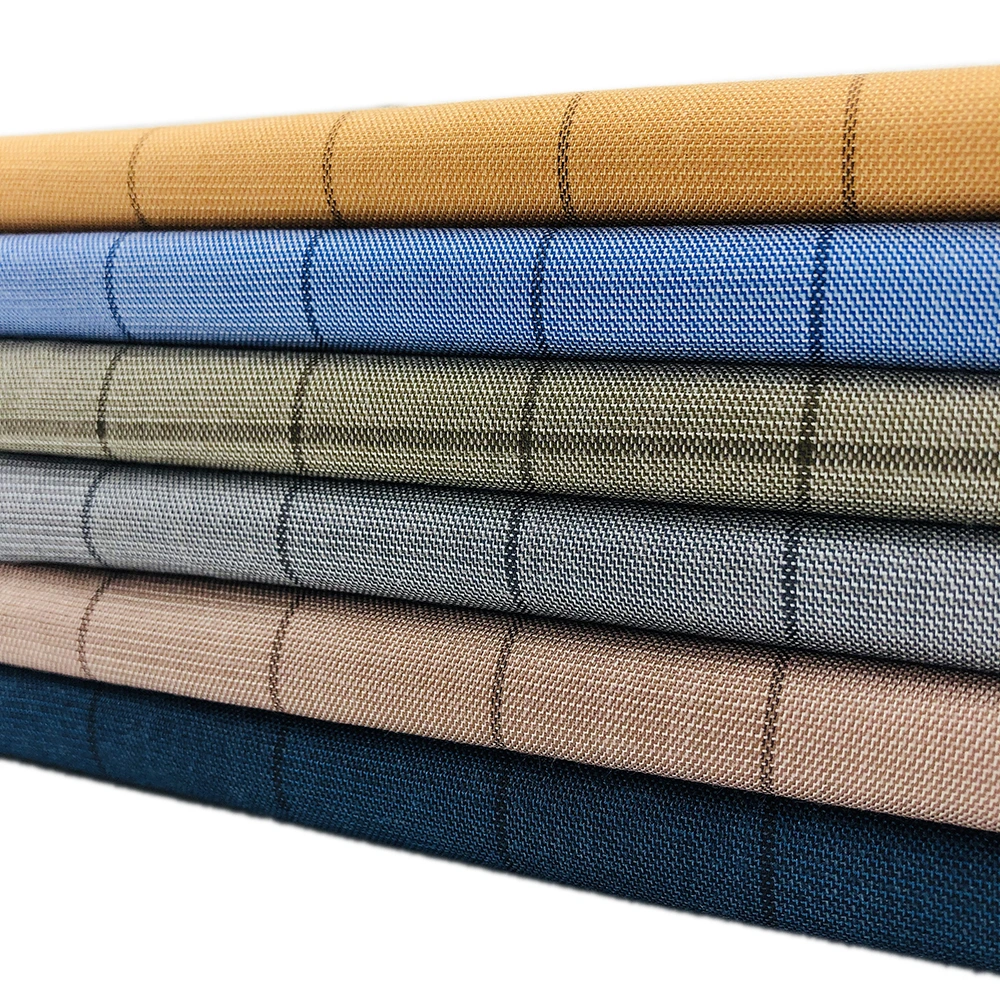 Wholesale Stock Lot Tr Suiting Fabrics Plain Weave Tr Fabric