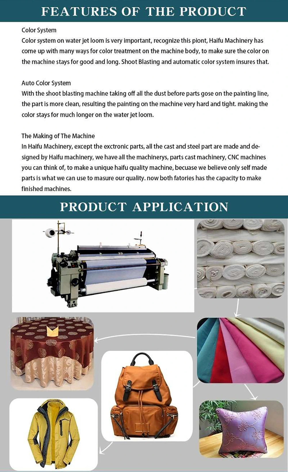 Mechanical High-Quality Fabrics Are Produced at Lower Prices, Textile Looms, Water Jet Looms