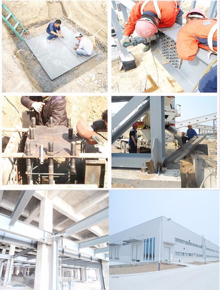 China Steel Frame Construction Building with H Section Steel