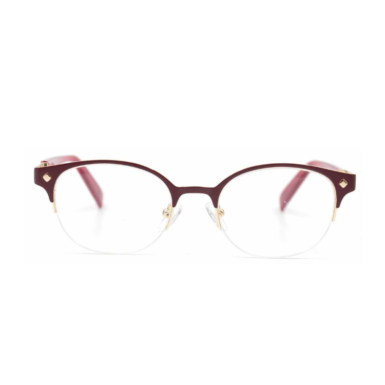 Wholesale Optical Frames Italy Branded Stainless Steel Eyewear for Women