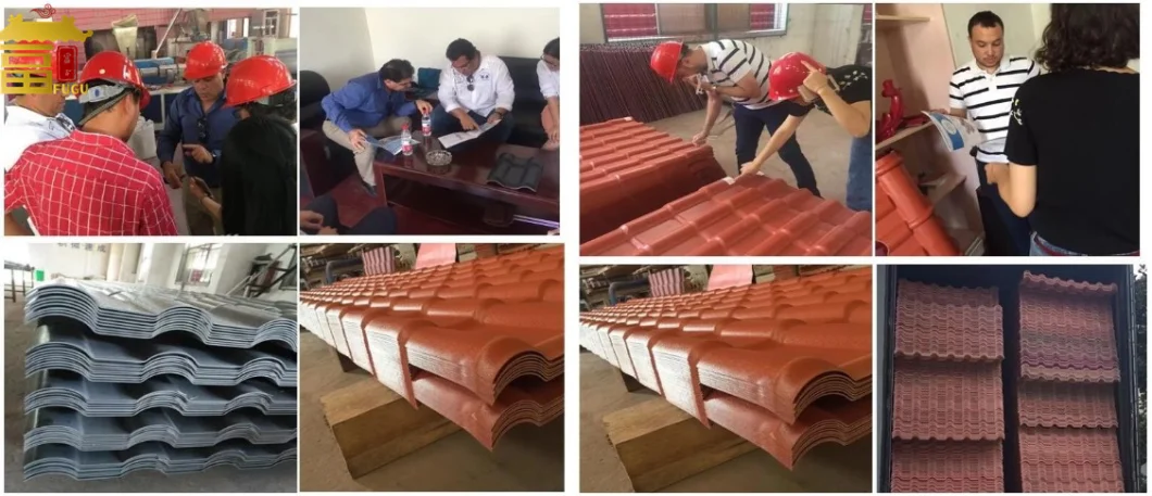 PVC/Apvc Spanish Corrosion Prevention and Heat Insulation Synthetic Resin Roofing Tile