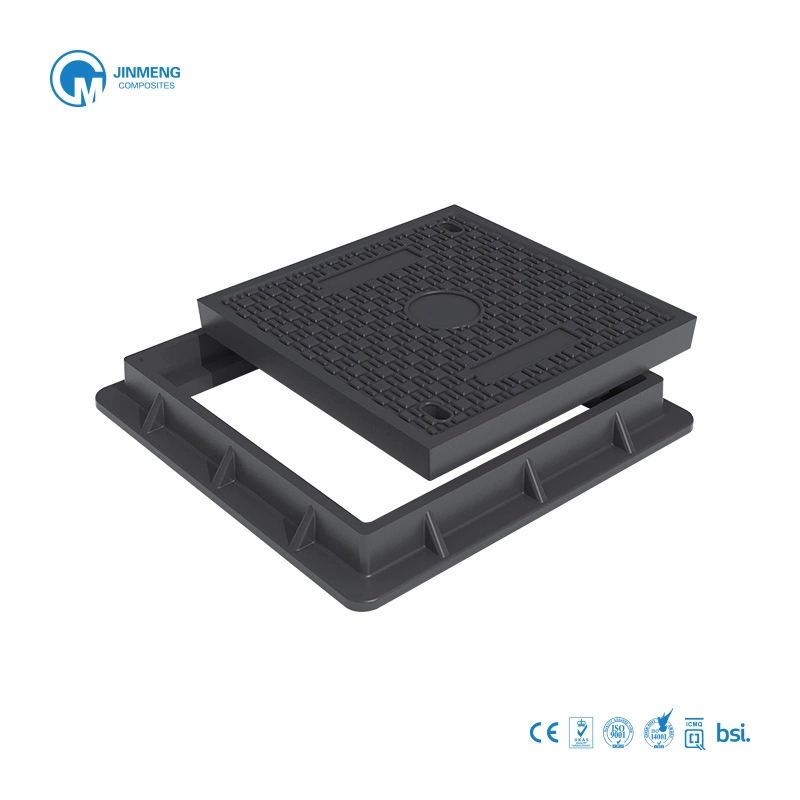 En124 C250 Anti-Corrosion and Anti-Theft Sheet Moulded Plastic Manhole Cover