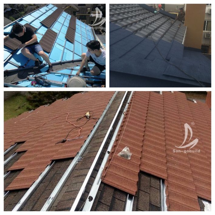 Low Costs Color Stone Chips Galvanized Aluminum Roofing Sheets, Shake Design Roof Sheets Price in India