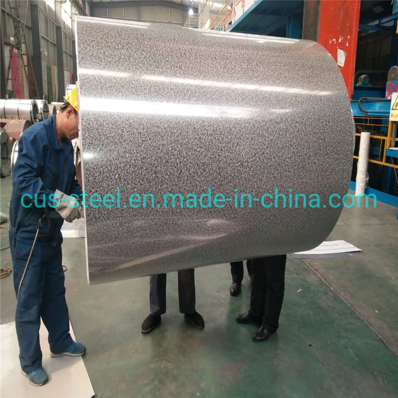 Dx51d PE PVC Plastic Film PPGI PPGL Prepainted Galvanized Steel Coil for Roofing Sheet