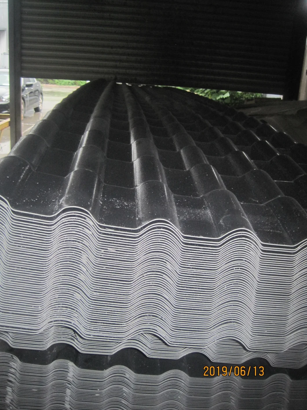 Corrugated PVC Resin Synthetic Roofing Sheet, Interlocking Plastic Resin Roof Tile
