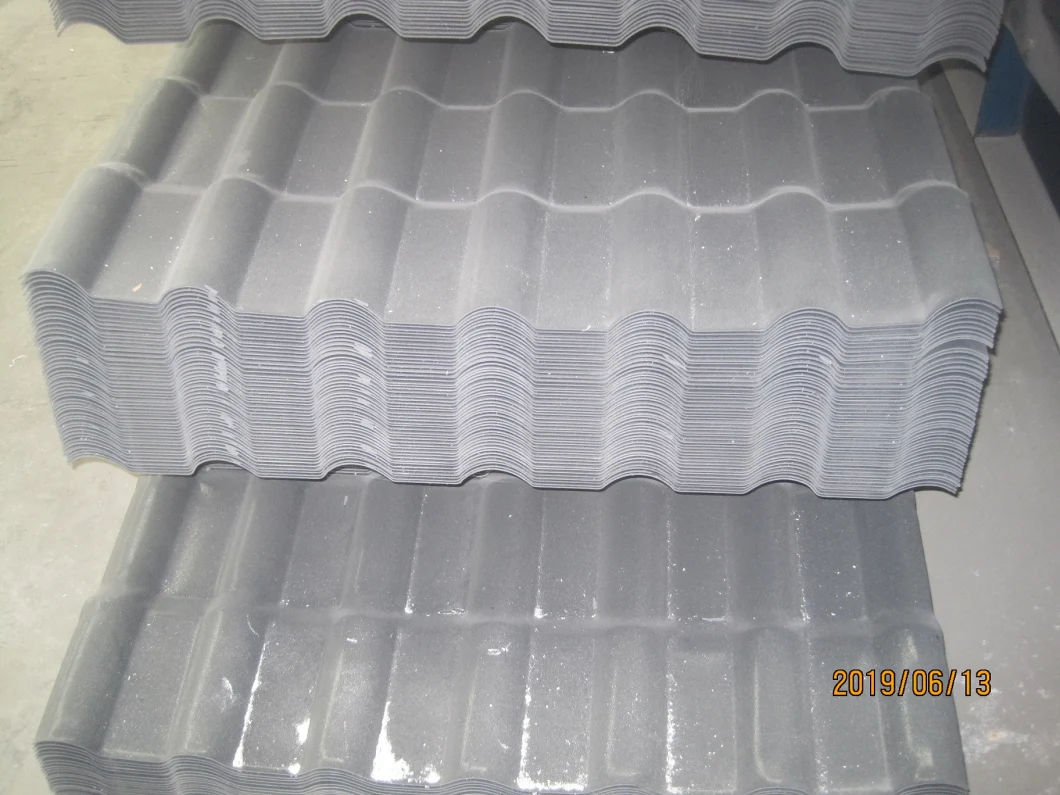 Corrugated PVC Resin Synthetic Roofing Sheet, Interlocking Plastic Resin Roof Tile