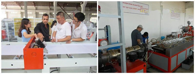 300kg/Hr Output of Plastic PVC Corrugated Roofing Sheet Making Machine