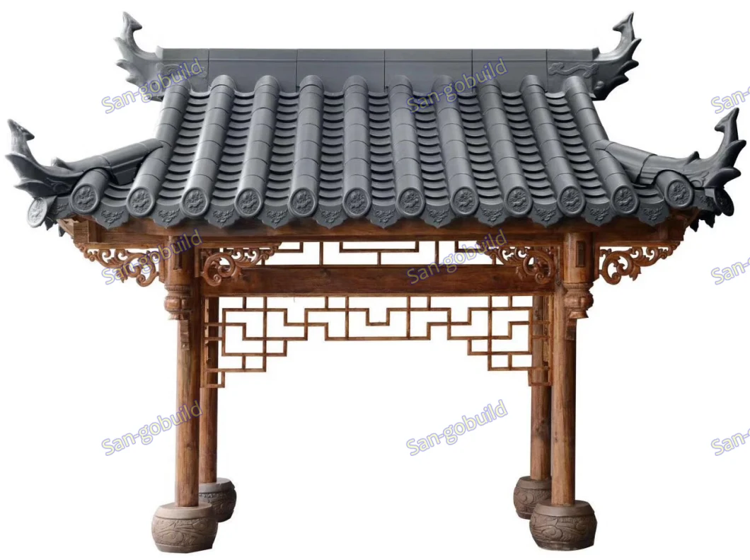 Traditional Roof Style Building Material China Roofing Sheets Colorful Polyester Roof Tiles Temple Rooftops