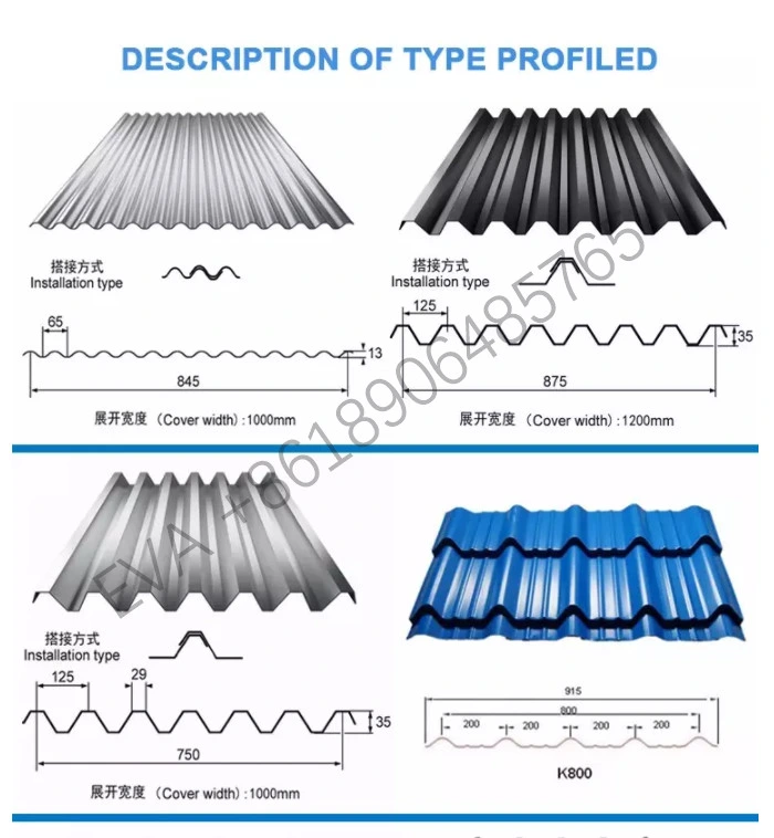 PPGI Corrugated Roofing Sheet Prepainted Galvanized Corrugated Sheet