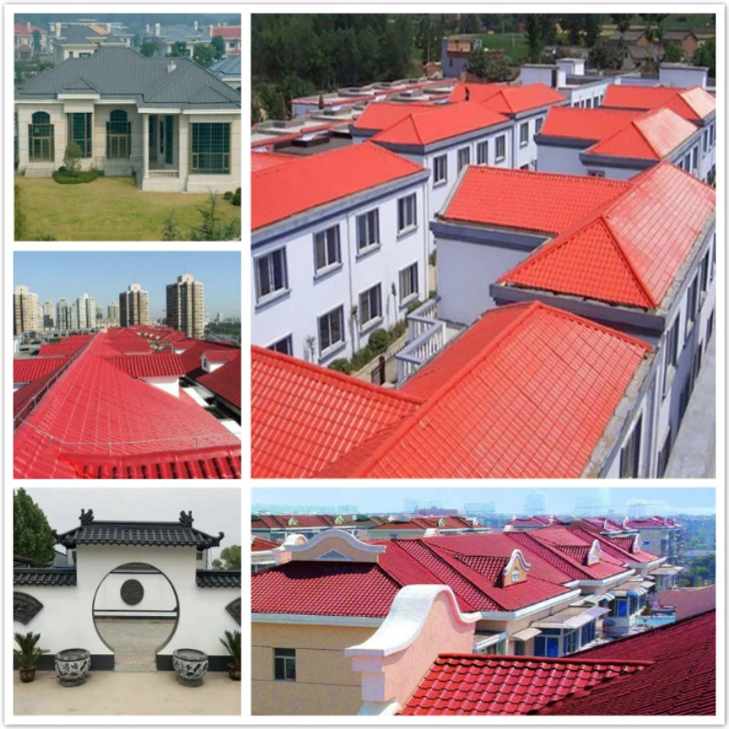 2.8mm Red Color PVC Roofing Sheets Insulated Synthetic Resin Roof Panels