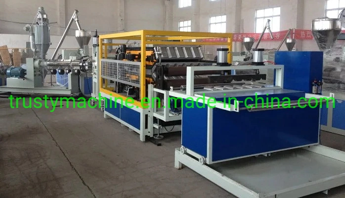 1050mm Width of PVC UPVC Glazed Bamboo Roofing Sheet Line Plastic Roof Machine