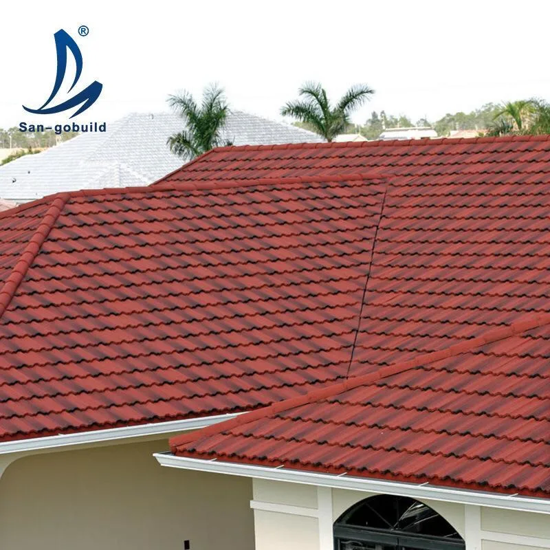 Specially Designed for Nigeria Stone Coated Roofing Sheets in Palestine Each Square Meter Metal Roof Tile