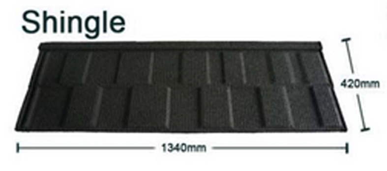 Different Roofing Shingle Sheet Stone Coated Metal Roofing Tiles