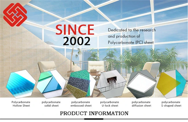 Plastic Sheet Polycarbonate Solid Sheet PC Roofing Sheet