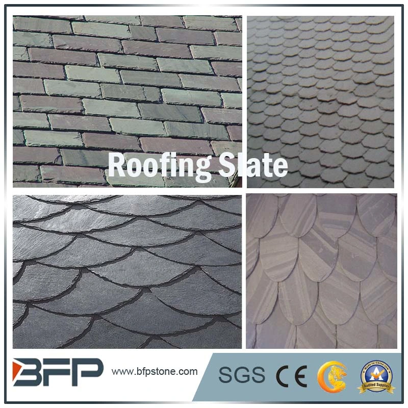 Natural Black/Grey/Rusty Roofing Slate Roofing Tile