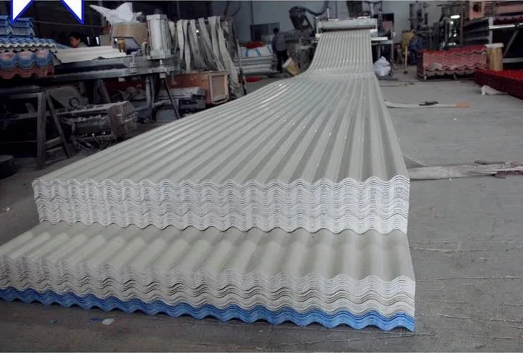 Color Coated Plastic Corrugated Heat Resistant PVC Roofing Sheet