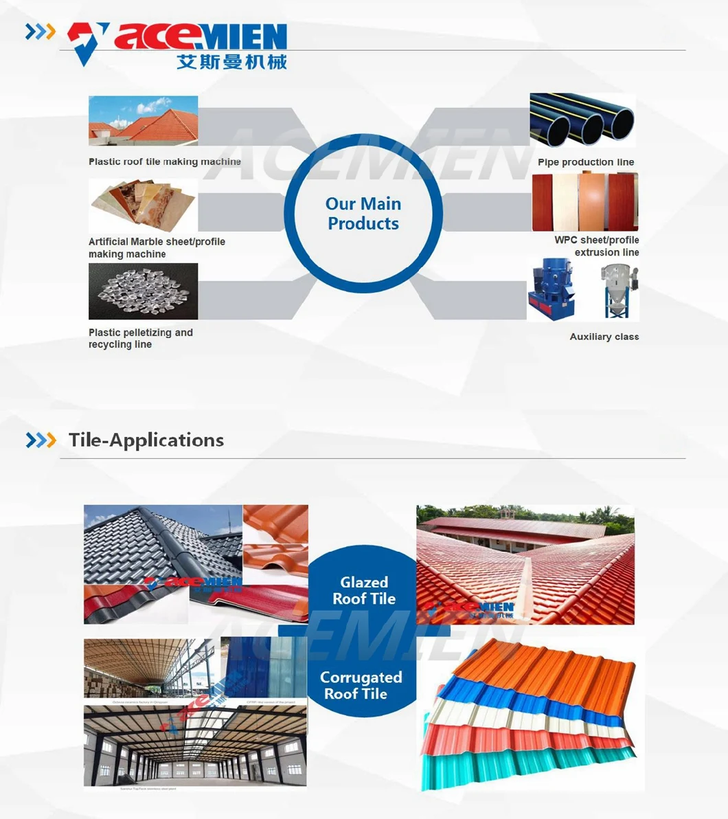 PVC Plastic Roof Tile PVC Corrugated Roofing Sheet Hollow Corrugated Roof Tile Making Machine