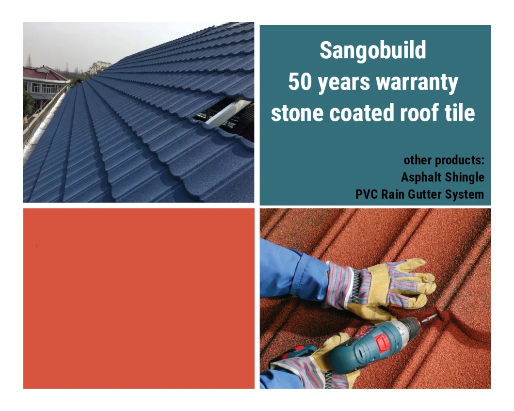 Nepal Hot Sell Stone Coated Roof Tile / Metal Roof Sheets Price Per Sheet / Roof Materials Metal Roofing Tile for Sell